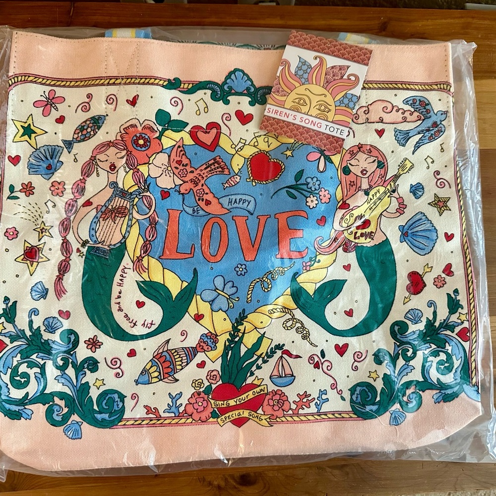 Colorful Mermaid Tote Bag